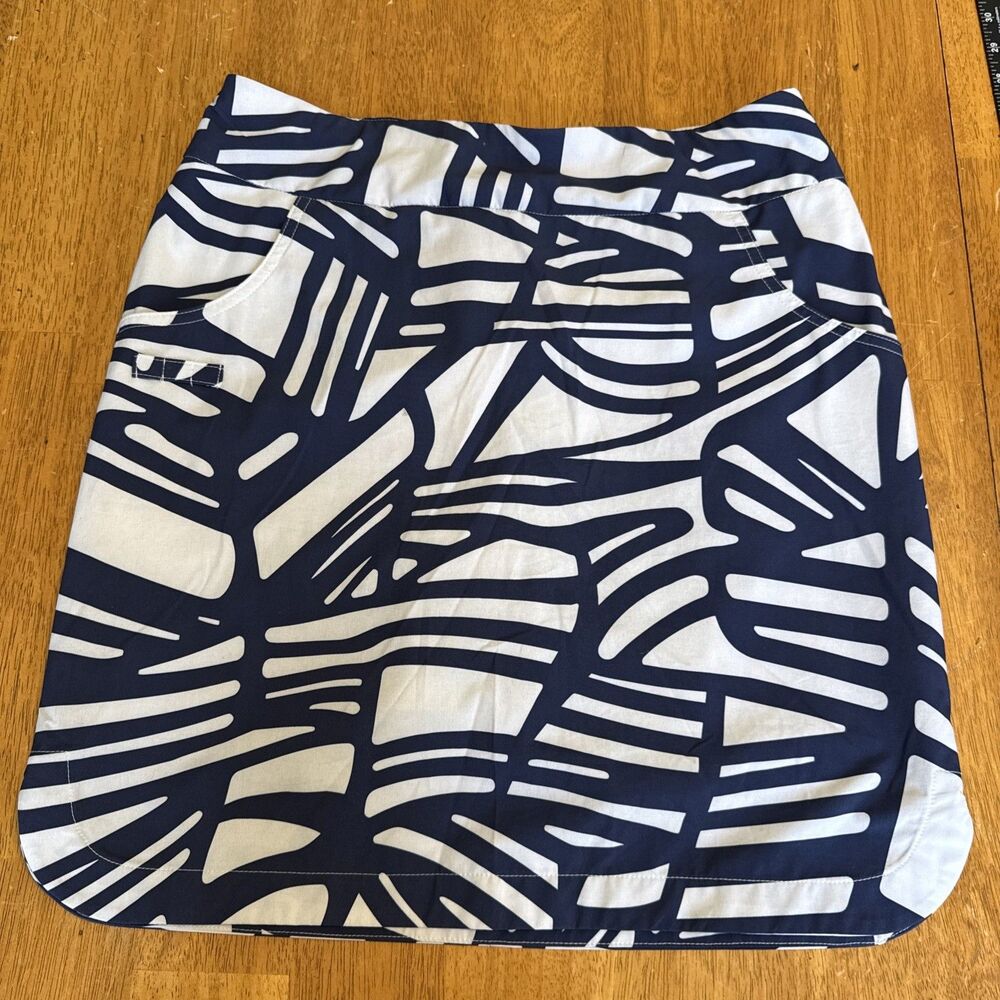 Zenergy Golf by Chico's Blue White Print Skort Womens Size 4/6